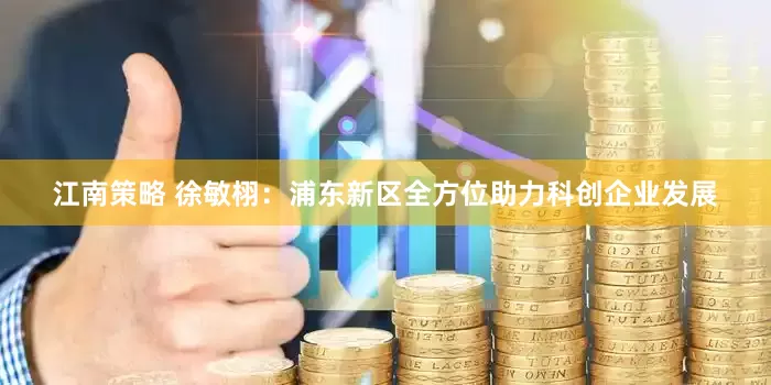 江南策略 徐敏栩：浦东新区全方位助力科创企业发展